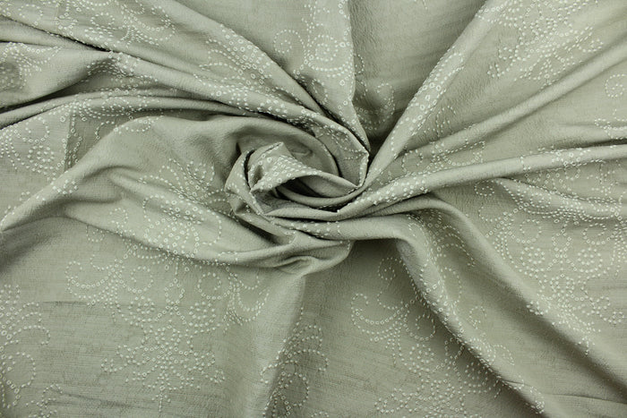 Embroidered Steel Imprints in Gray
