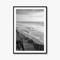 Encinitas Black and White Fine Art Photo Print, San Elijo State Beach Poster