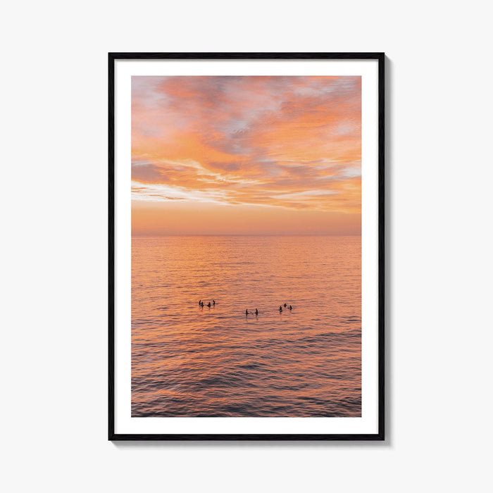 Encinitas Fine Art Photo Print, Surfers Beach Ocean, San Diego California Wall Decor Poster