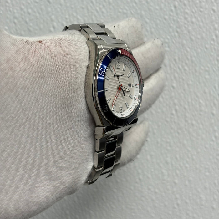 Ferragamo 1898 44mm White Dial Watch Ref# SFYK00520 - Happy Jewelers Fine Jewelry Lifetime Warranty