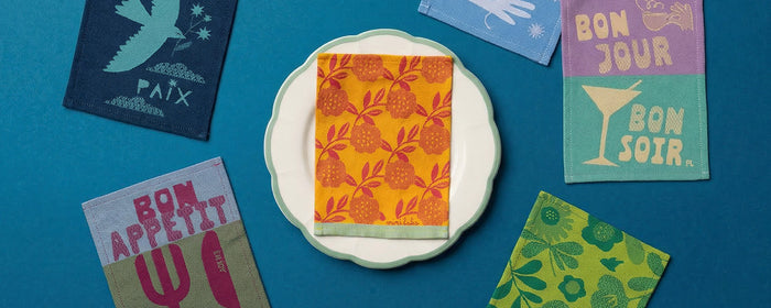 Fish (Pêche) Mini Serviette by Tissage Moutet