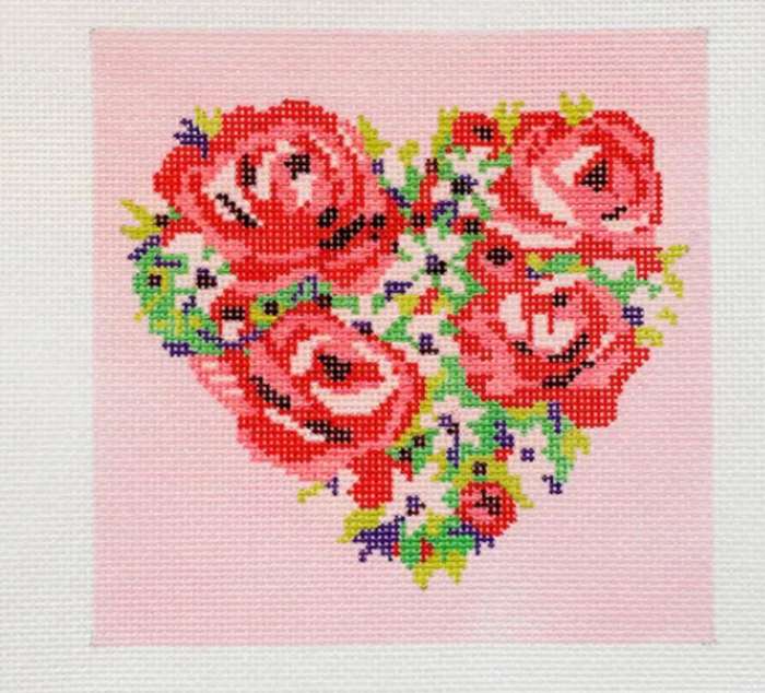 Flower Heart Canvas