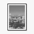 Fort Lauderdale Skyline Black and White Fine Art Photo Print, Florida USA, Wall Poster