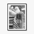 Fort Worth Black and White Fine Art Photo Print, Downtown Texas USA Poster