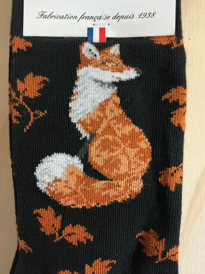 Fox (Renard) socks by Maison Broussaud