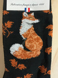 Fox (Renard) socks by Maison Broussaud