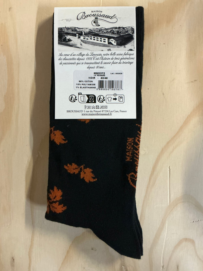 Fox (Renard) socks by Maison Broussaud