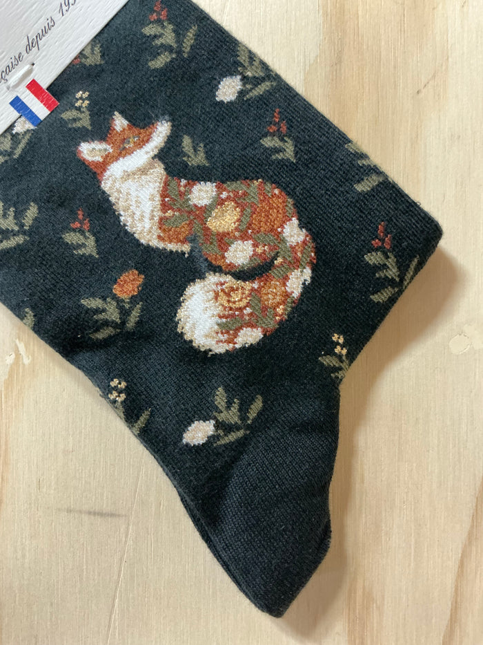 Fox (Renarde) socks by Maison Broussaud