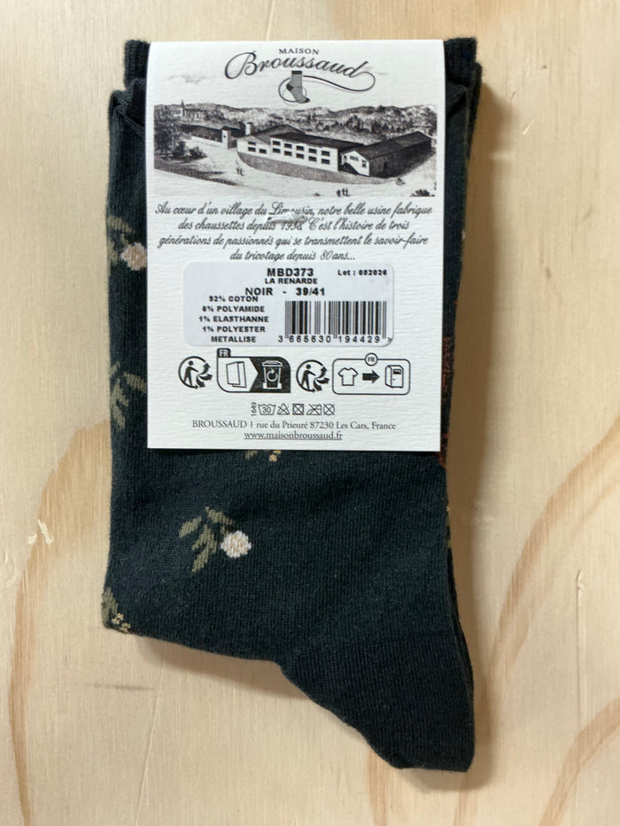 Fox (Renarde) socks by Maison Broussaud