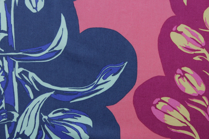 Free Spirit Quilting Fabric Delphinium in Jewel 108" Wide Backing