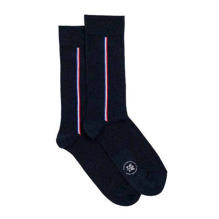 French Flag Stripe Socks by Maison Broussaud