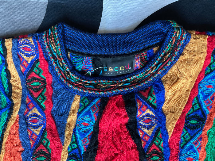 GECCU 3D-knitted ‘Valley’ crew-neck wool jumper