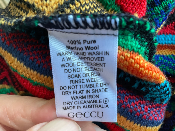 GECCU 3D-knitted ‘Valley’ crew-neck wool jumper