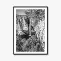 Lookout Mountain Black and White Fine Art Photo Print, Georgia USA, High Falls Poster