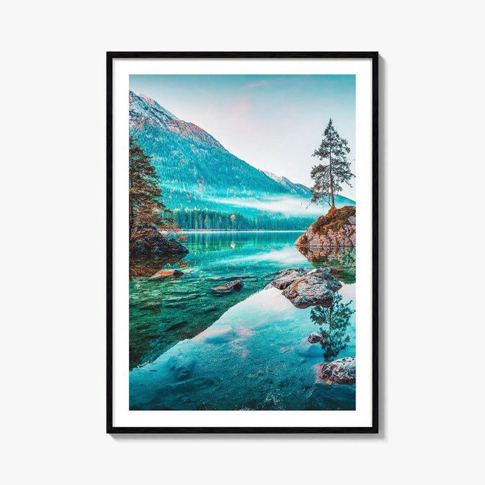 Hintersee Lake Fine Art Photo Print, Bavarian Alps, Berchtesgaden, Bavaria, Germany Wall Poster