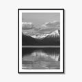 Glacier National Park Black and White Fine Art Photo Print, Montana Wall Poster, USA