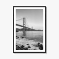 San Francisco Black and White Fine Art Photo Print, Golden Gate Bridge California Poster