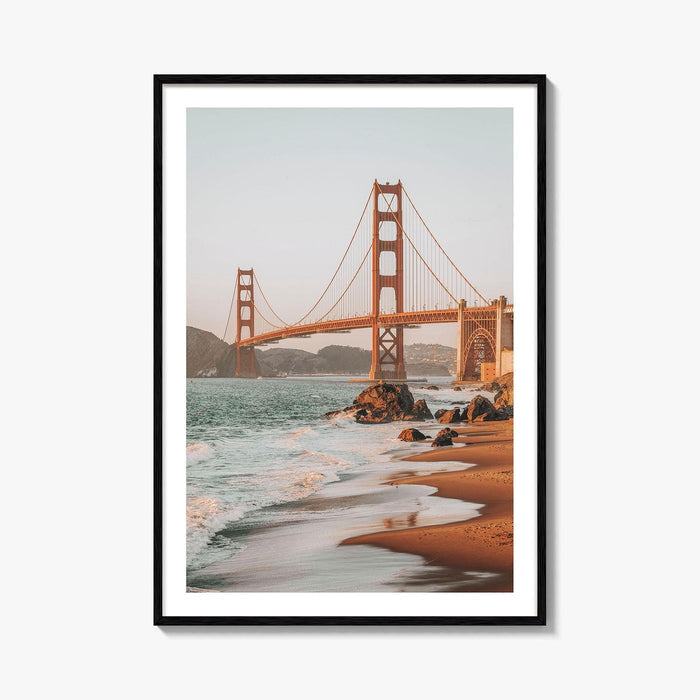 Golden Gate Bridge Fine Art Photo Print, San Francisco, California, Marshall's Beach Poster