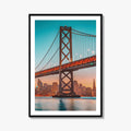San Francisco Bay Bridge Skyline Fine Art Photo Print, California Poster