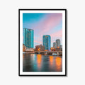Grand Rapids Skyline Fine Art Photo Print, Michigan USA, Wall Decor Poster