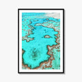 Great Barrier Reef Fine Art Photo Print, Heart Reef Whitsundays Queensland Australia Poster