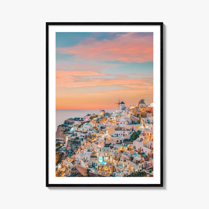 Oia Santorini Greece Fine Art Photo Print, Greek Island Wall Decor Poster