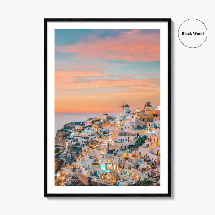 Oia Santorini Greece Fine Art Photo Print, Greek Island Wall Decor Poster