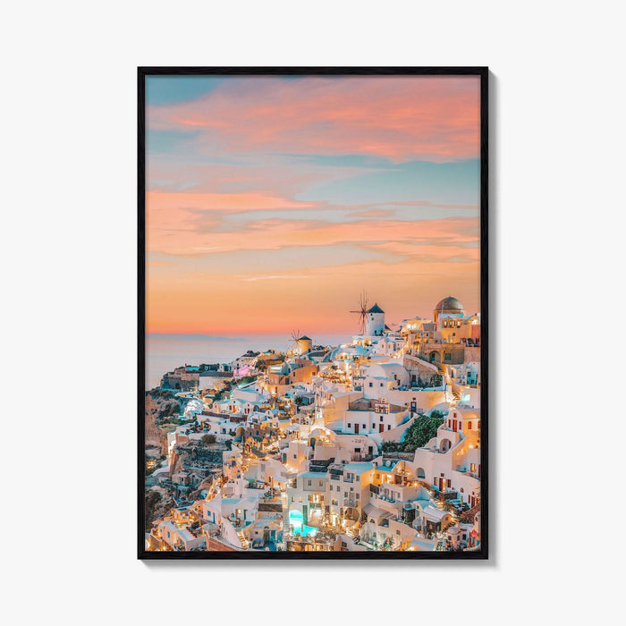 Oia Santorini Greece Fine Art Photo Print, Greek Island Wall Decor Poster