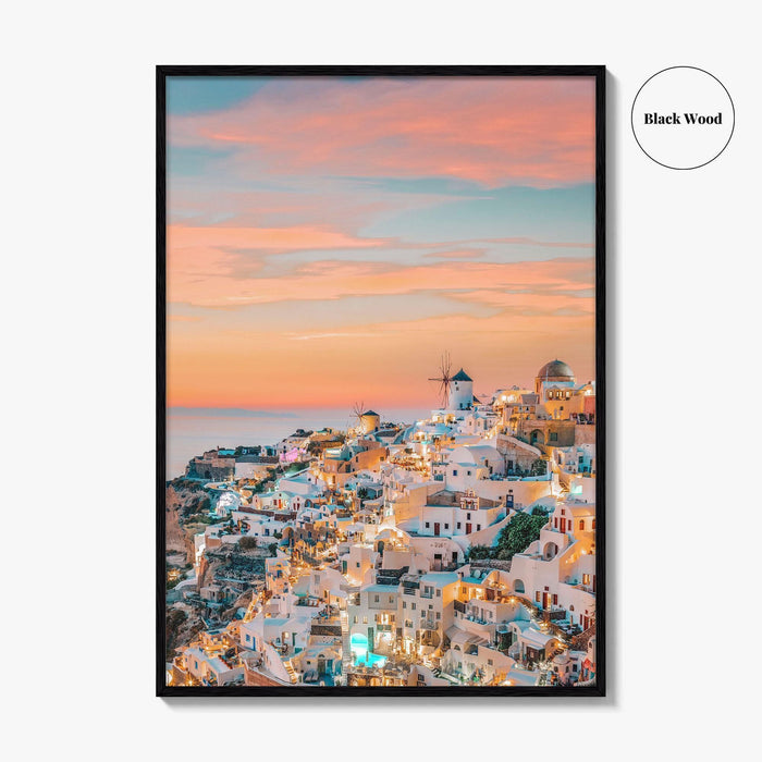 Oia Santorini Greece Fine Art Photo Print, Greek Island Wall Decor Poster
