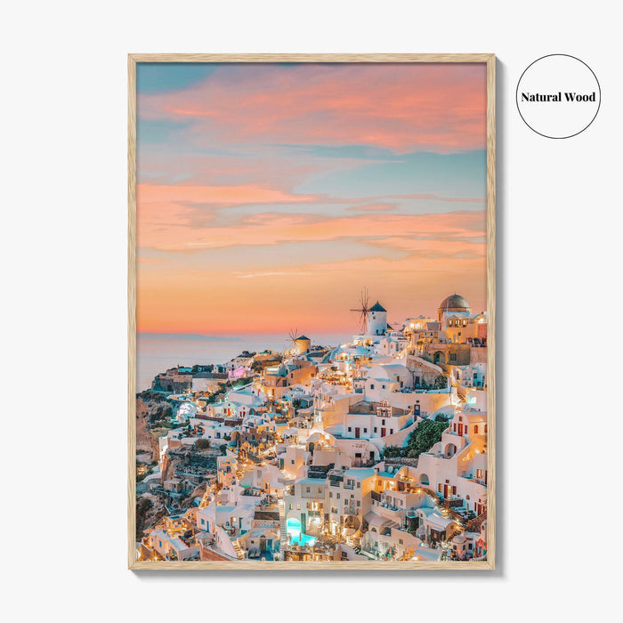 Oia Santorini Greece Fine Art Photo Print, Greek Island Wall Decor Poster