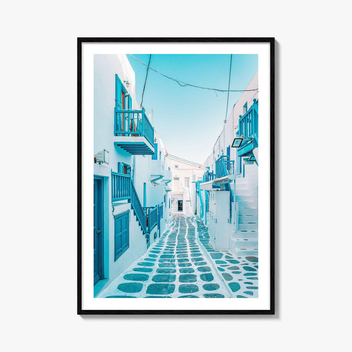 Mykonos Greece Fine Art Photo Print, Chora Mikonos Town, Cyclades Aegean Poster