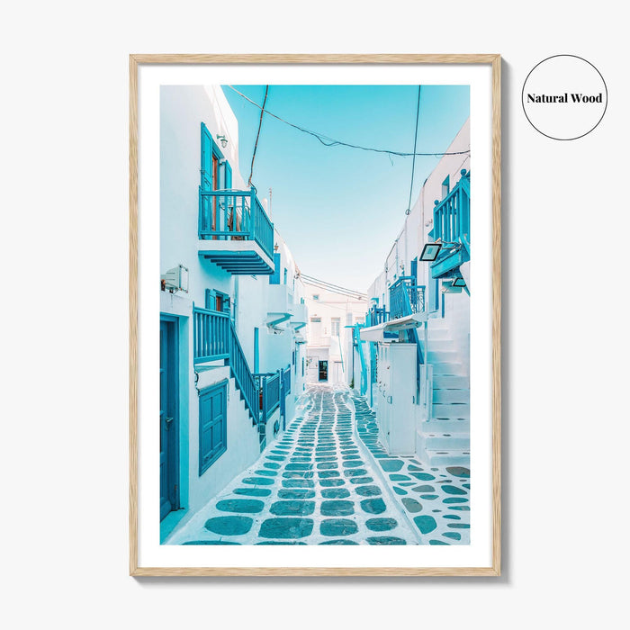 Mykonos Greece Fine Art Photo Print, Chora Mikonos Town, Cyclades Aegean Poster