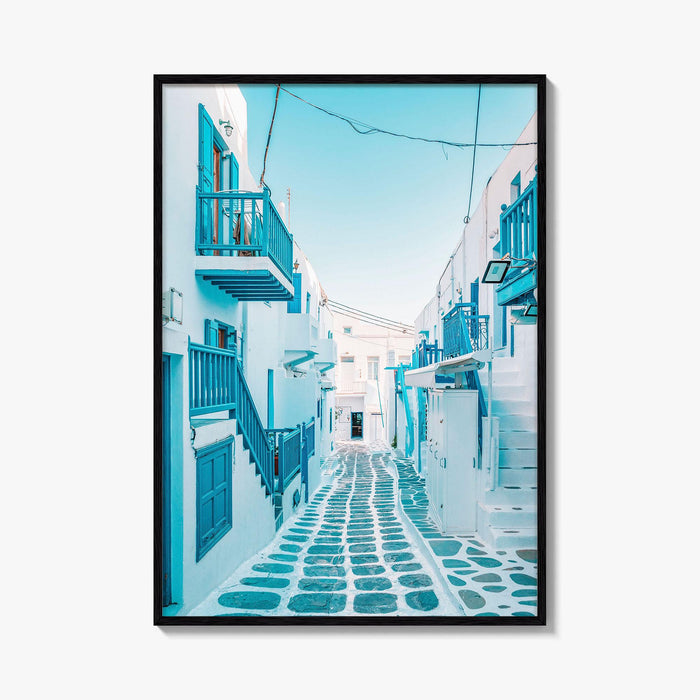 Mykonos Greece Fine Art Photo Print, Chora Mikonos Town, Cyclades Aegean Poster
