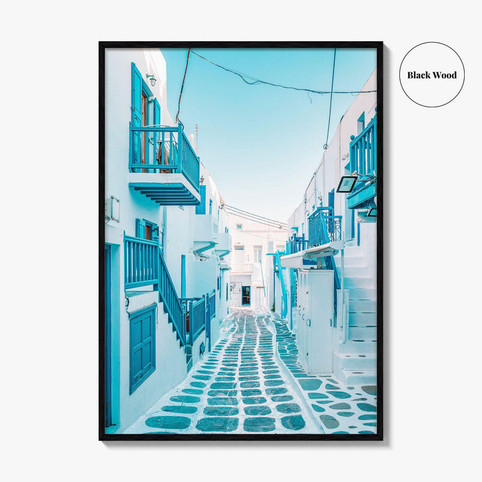 Mykonos Greece Fine Art Photo Print, Chora Mikonos Town, Cyclades Aegean Poster