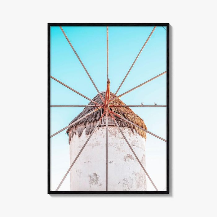 Mykonos Fine Art Photo Print, Windmill, Greece, Cyclades, Aegean, Greek Islands, Wall Poster