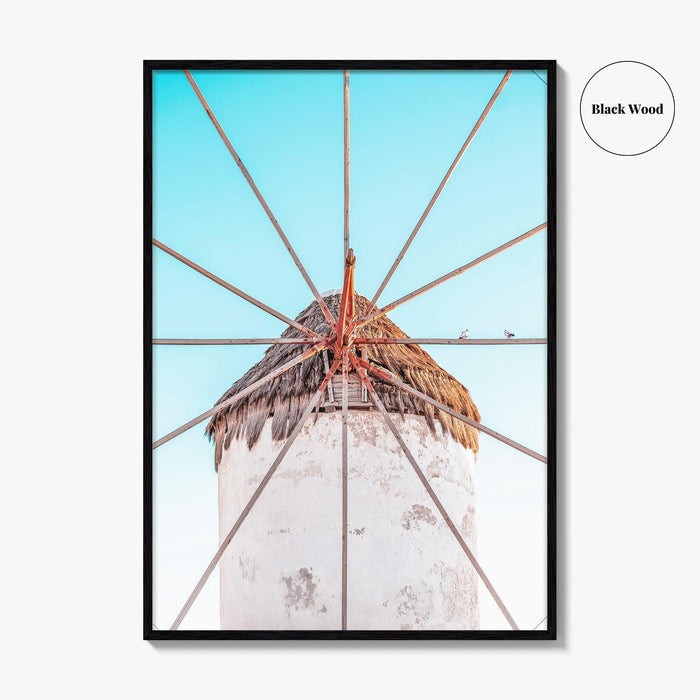Mykonos Fine Art Photo Print, Windmill, Greece, Cyclades, Aegean, Greek Islands, Wall Poster
