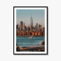 Greenpoint Skyline Fine Art Photo Print, Lower Manhattan, Brooklyn NYC Wall Decor Poster