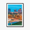 Greensboro Skyline Fine Art Photo Print, North Carolina, USA, Wall Decor Poster