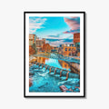 Greenville Skyline Fine Art Photo Print, Reedy River, SC, USA, Poster