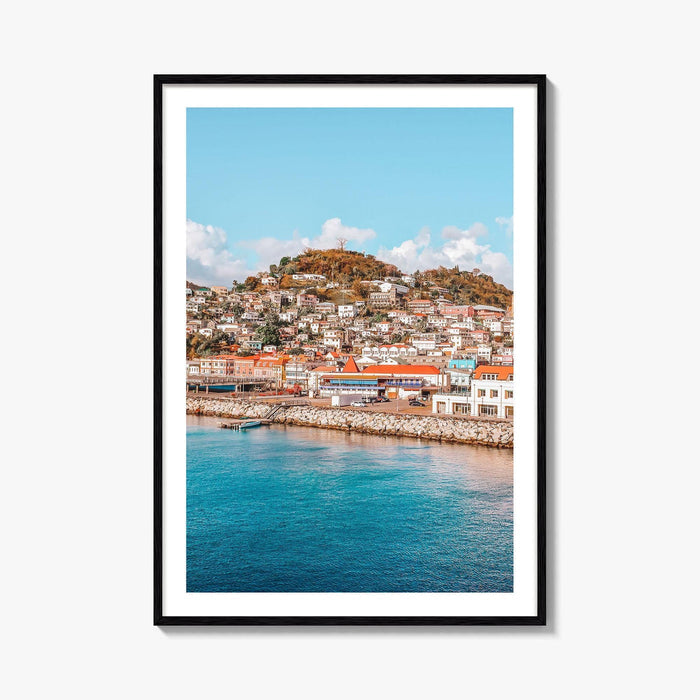 Grenada Fine Art Photo Print, St George's Cruise Port, Caribbean Wall Decor Poster