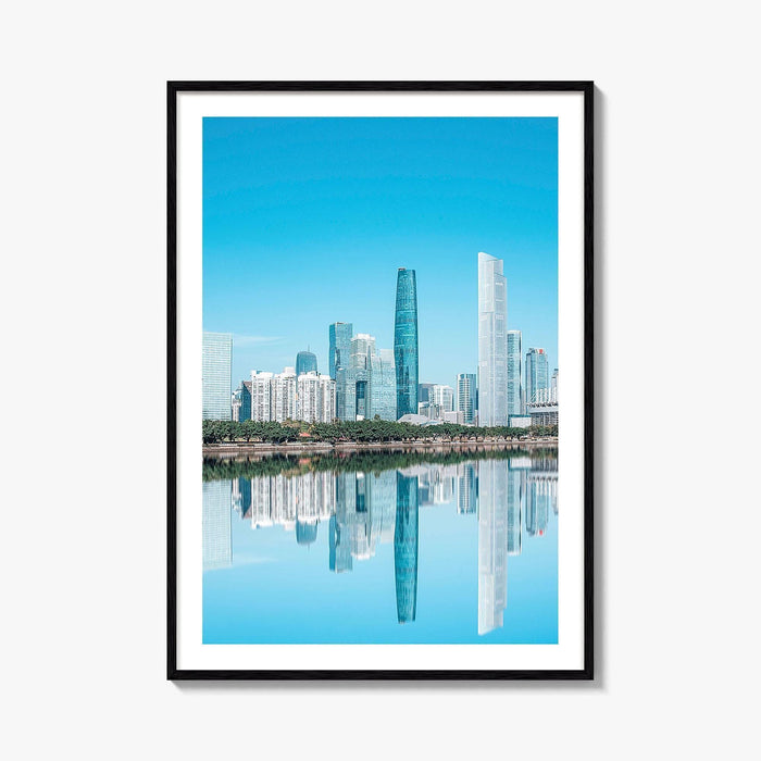 Guangzhou Fine Art Photo Print, China City Architecture, Guangdong, Canton Wall Decor Poster
