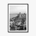 Guayaquil Skyline Black and White Fine Art Photo Print, Guayas River, Ecuador Wall Poster
