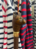 Guy de Jean cat head full length umbrella