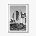 Hartford Skyline Black and White Fine Art Photo Print, Connecticut Poster