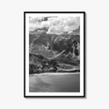 Na Pali Coast Black and White Fine Art Photo Print, Kauai Hawaii Poster