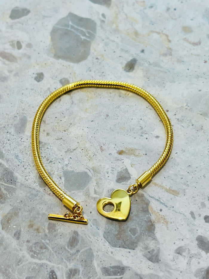 Heart Charm Bracelet