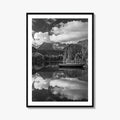 High Tatras Black and White Fine Art Photo Print, Strbske Pleso Lake, Slovakia Poster