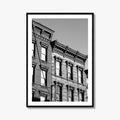 Hoboken Black and White Fine Art Photo Print, New Jersey Brownstones Poster