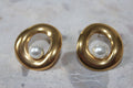 Hollow Pearl Earrings