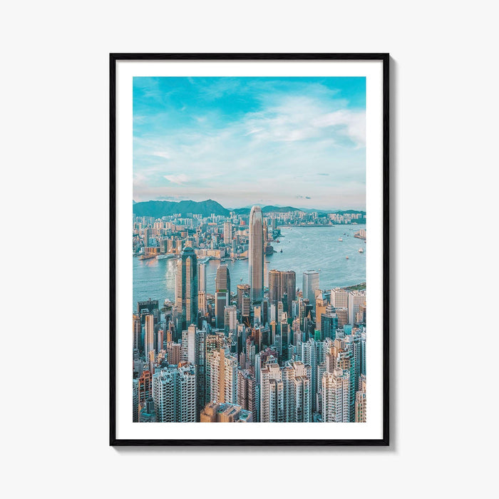Hong Kong Skyline Fine Art Photo Print, Victoria Harbour, HK, China, Wall Decor